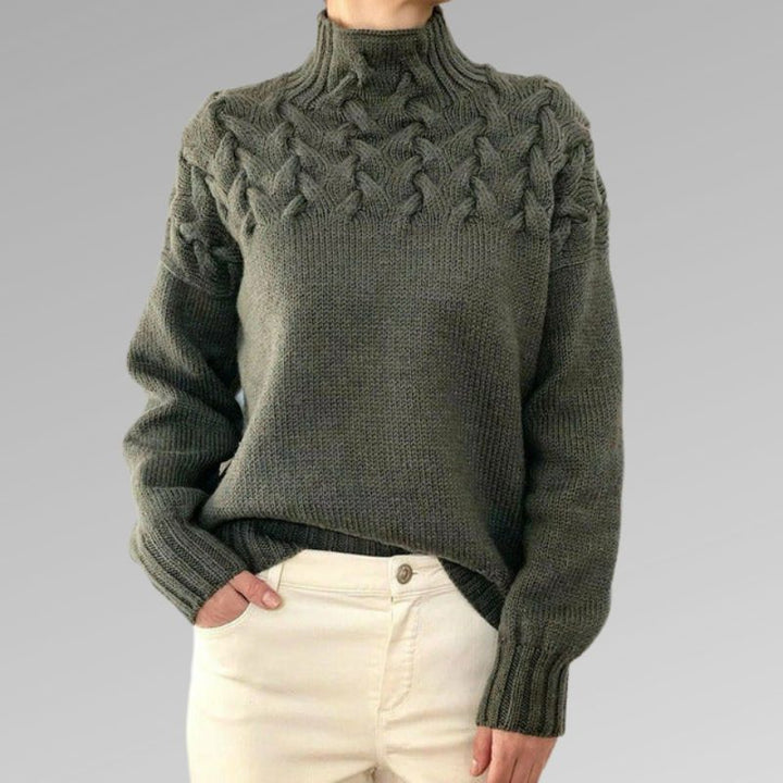 Victoire | Pull Maille Torsadée Élégante