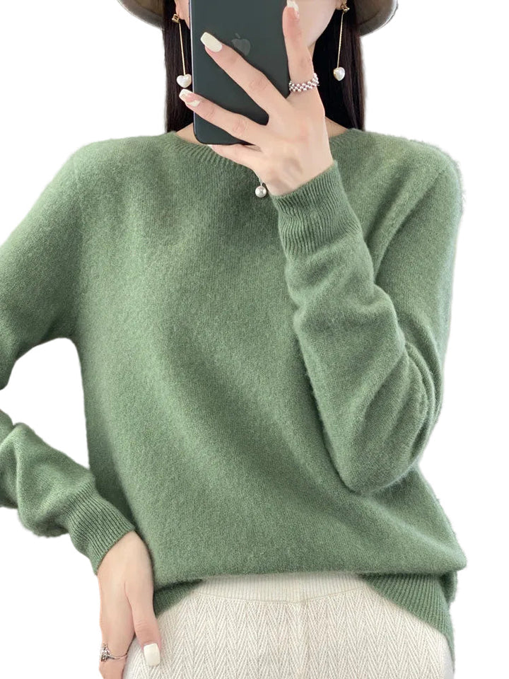 Ambra | Pull en cachemire col rond