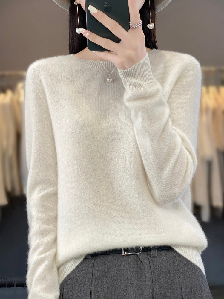 Ambra | Pull en cachemire col rond