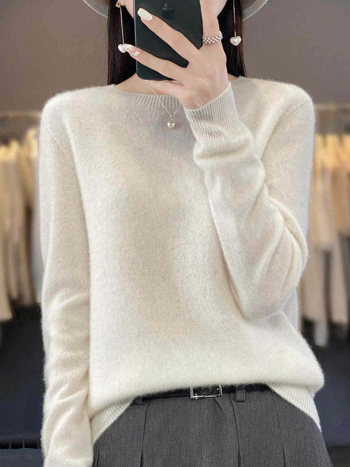 Ambra | Pull en cachemire col rond