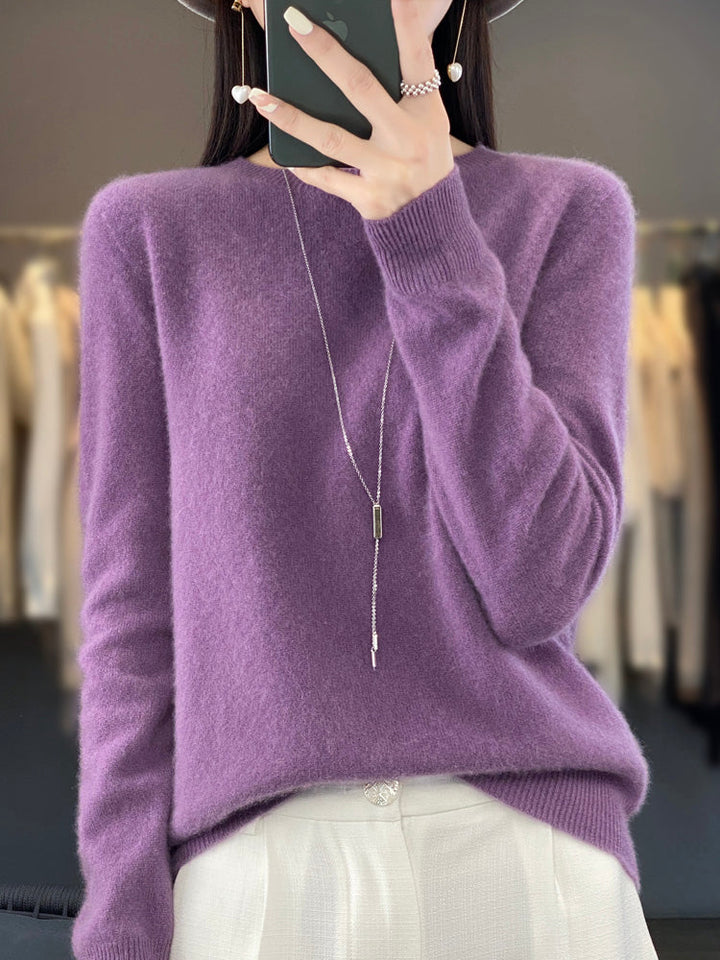Ambra | Pull en cachemire col rond