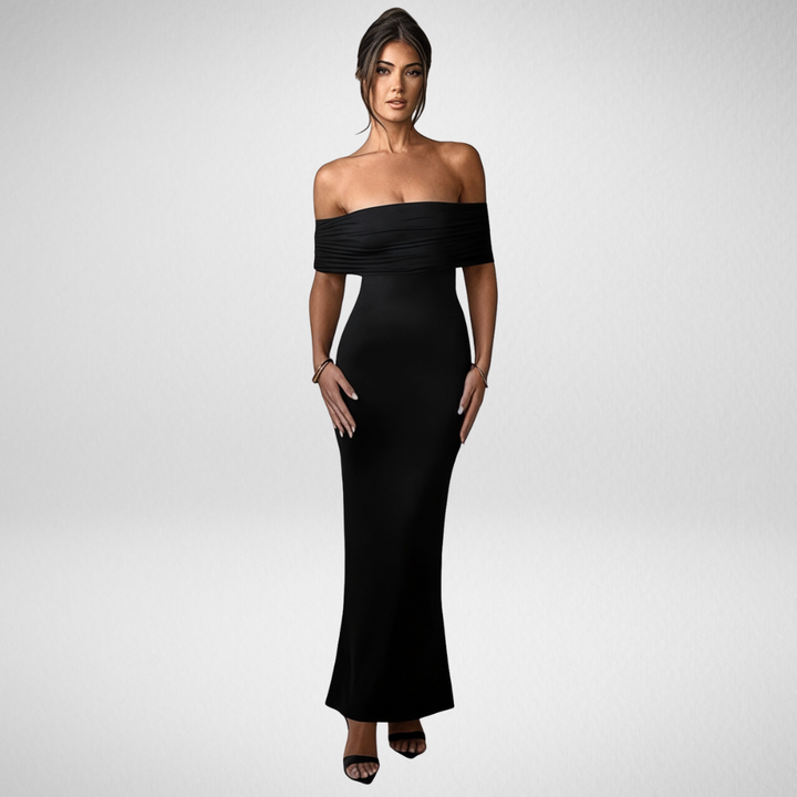 Brigitte Bordeaux | Robe Longue Élégante Sans Bretelles