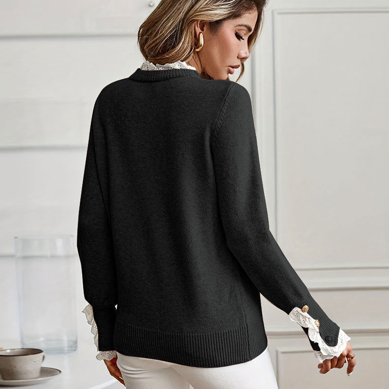 Florence | Pull en cachemire col rond
